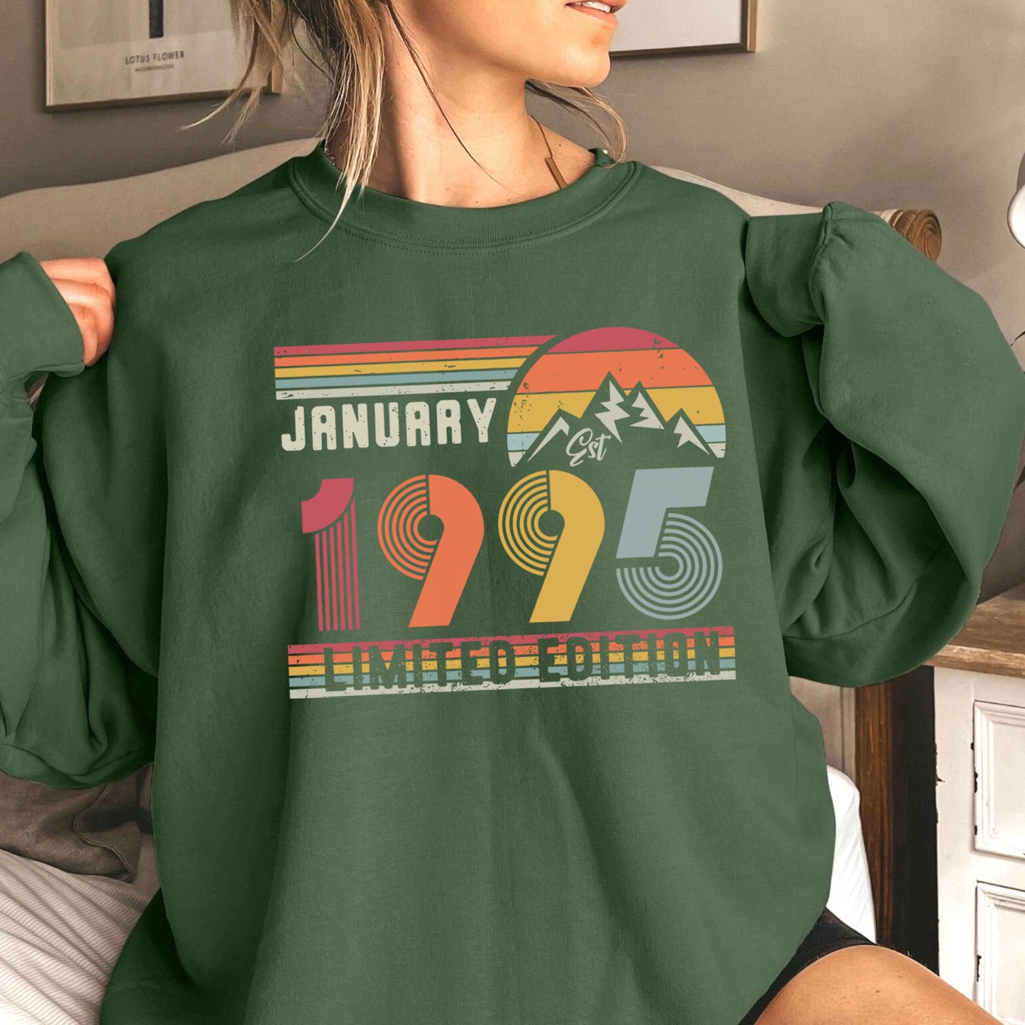 Personalisiertes Retro Birthday Sweatshirt – Geschenk für Geburtstag