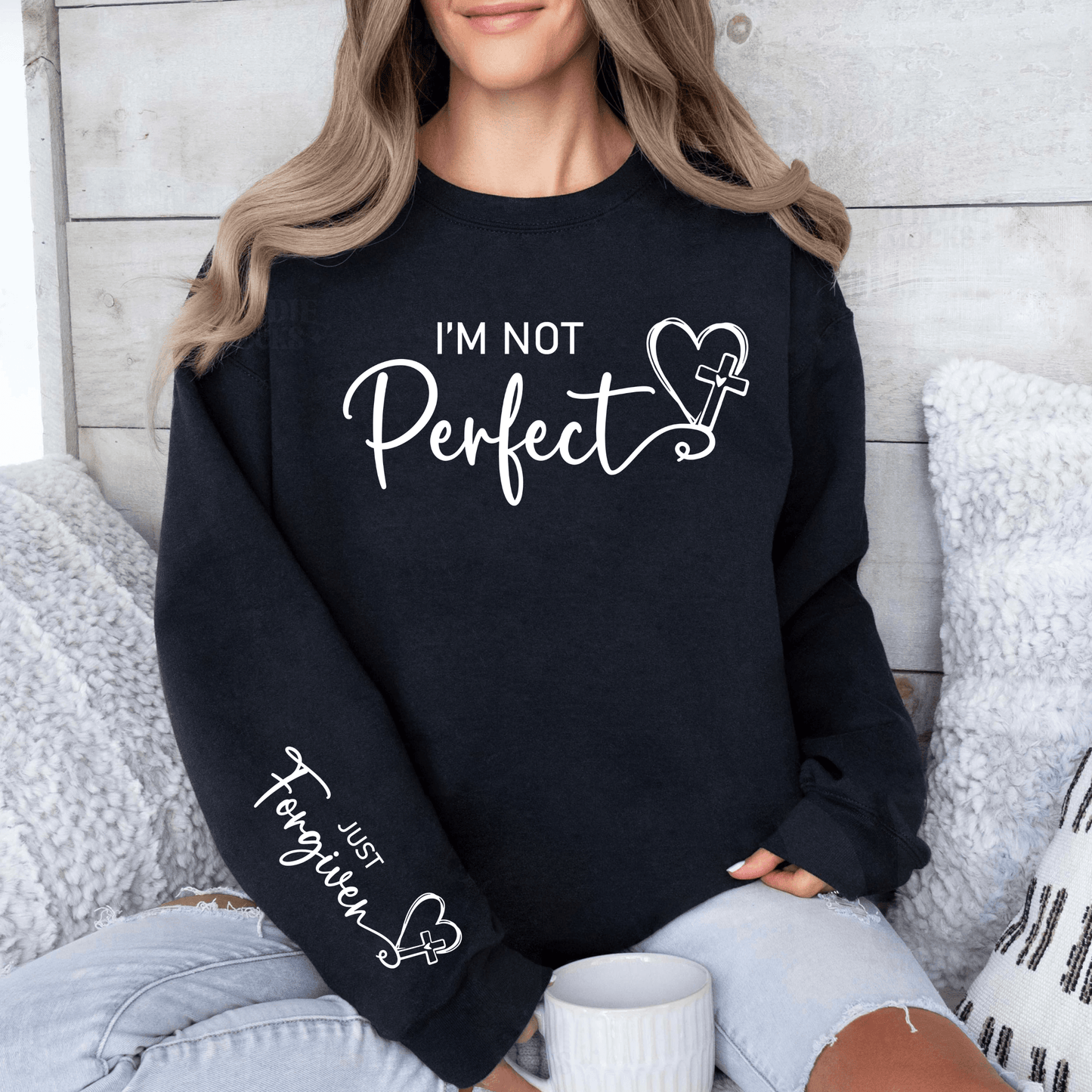 Vergebene Perfektion Sweatshirt – Das Zeichen der Gnade - GiftHaus