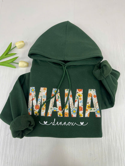 Individuelles Mama Sweatshirt mit Kindernamen - Geschenk für Mama